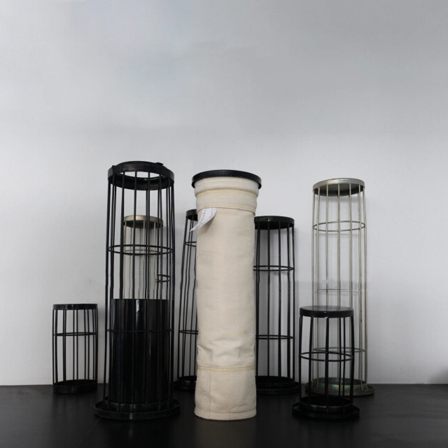 Gabbia rivestita di silicone calda del sacchetto filtro di acciaio al carbonio di vendita della Cina per il sacchetto filtro